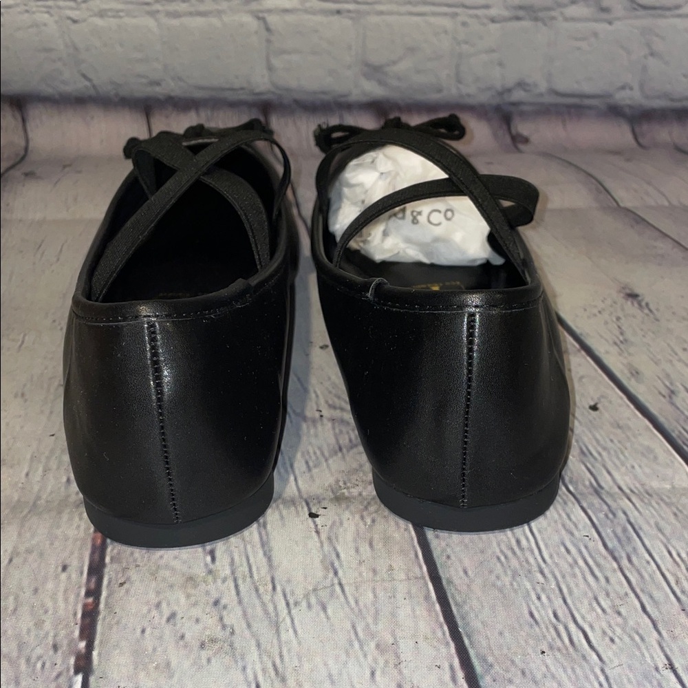 London Rag Women's Black Ballet style Loafers Size 10 - Picture 5 of 8